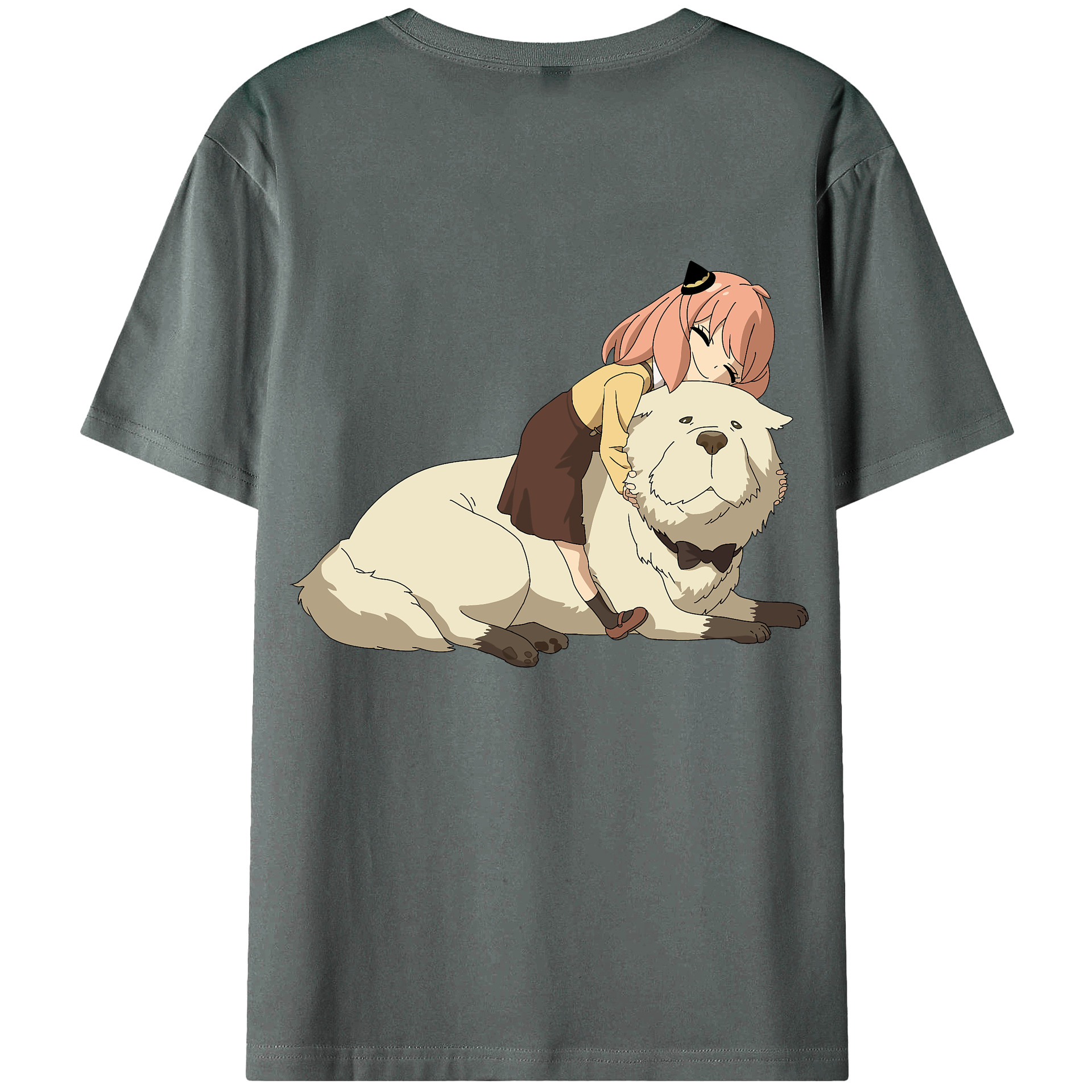 （画像用） SPY×FAMILY间谍家家酒 綿100％ メンズ半袖Tシャツ（バックプリント） 通気性
